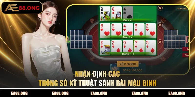 Nhận định các thông số kỹ thuật sảnh bài Mậu Binh 